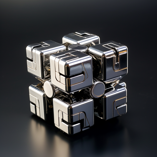 3D Forged Metal Puzzle Cube